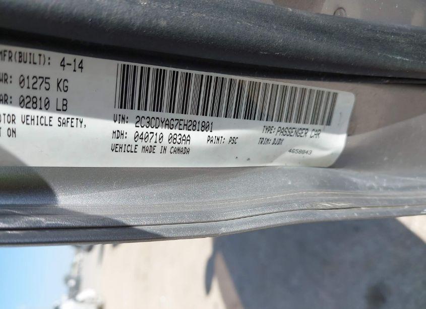 Photo 9 of 2014 Dodge Challenger SXT 100TH ANNIVERSARY APPEARANCE GROUP (VIN 2C3CDYAG7EH281801)