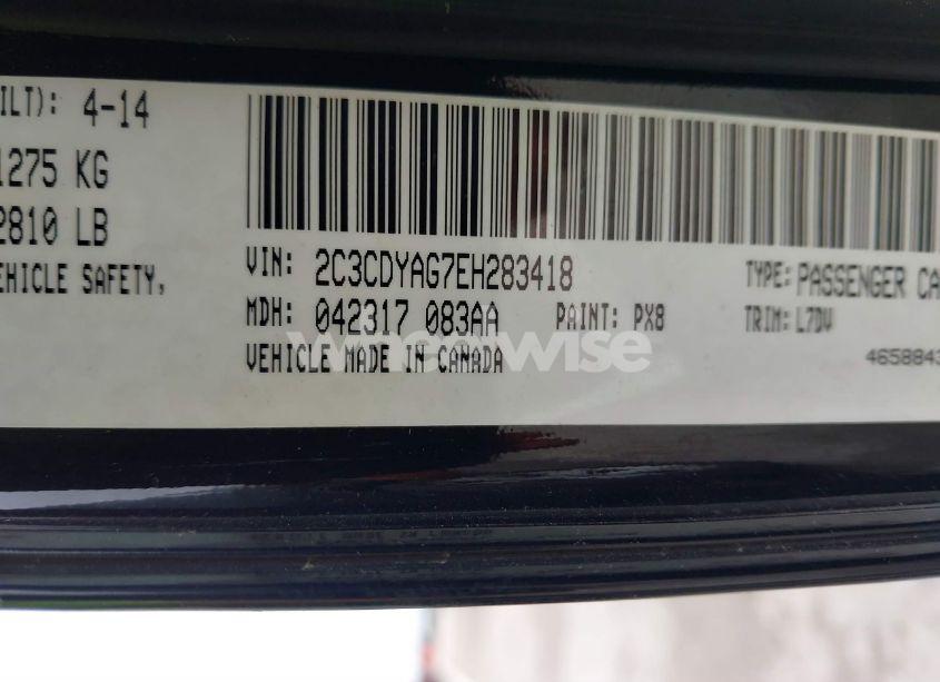 Photo 9 of 2014 Dodge Challenger SXT (VIN 2C3CDYAG7EH283418)