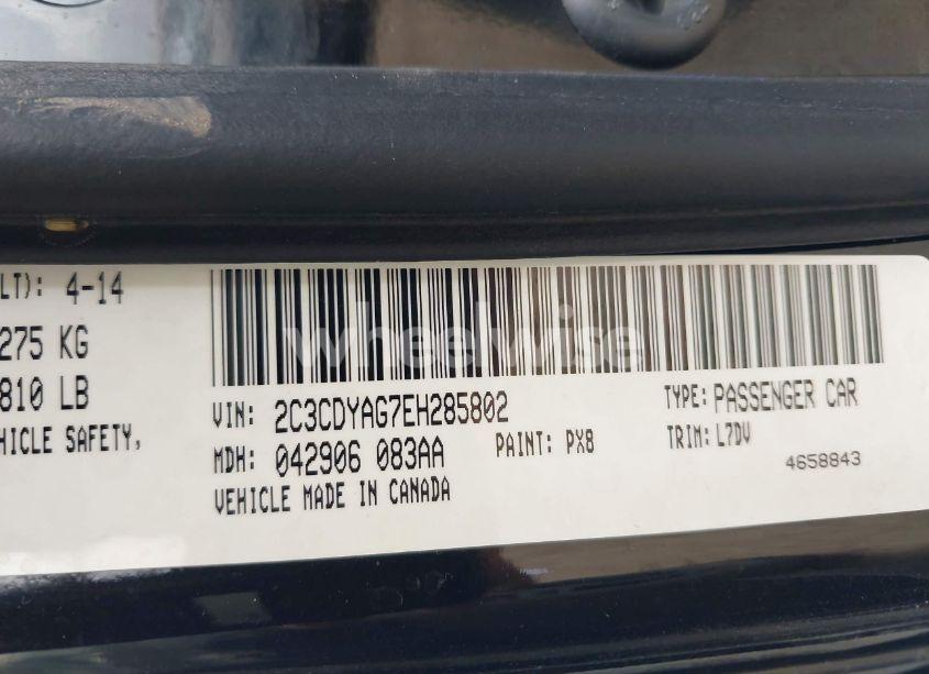 Photo 9 of 2014 Dodge Challenger SXT (VIN 2C3CDYAG7EH285802)