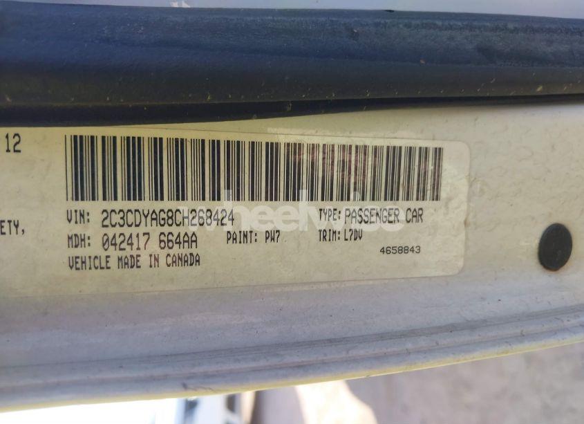 Photo 9 of 2012 Dodge Challenger SXT (VIN 2C3CDYAG8CH268424)