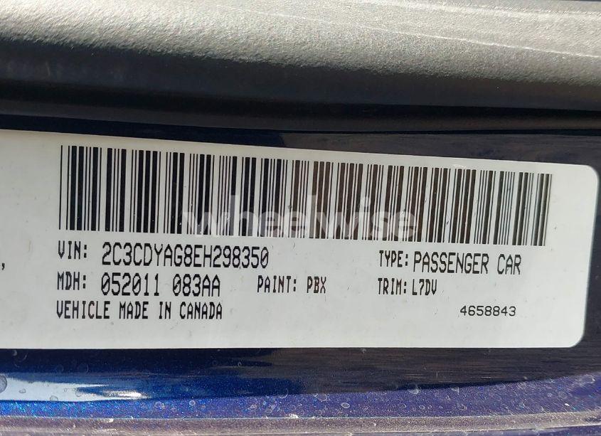 Photo 9 of 2014 Dodge Challenger SXT (VIN 2C3CDYAG8EH298350)