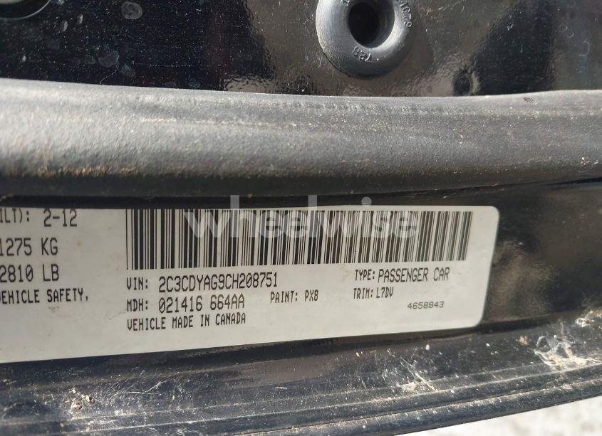 Photo 9 of 2012 Dodge Challenger SXT (VIN 2C3CDYAG9CH208751)