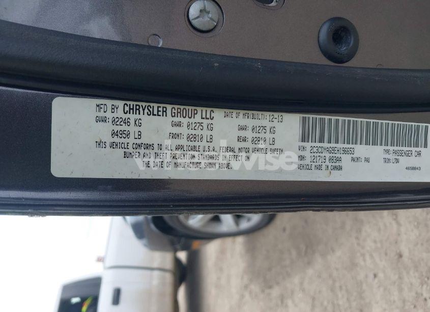 Photo 9 of 2014 Dodge Challenger SXT (VIN 2C3CDYAG9EH196653)