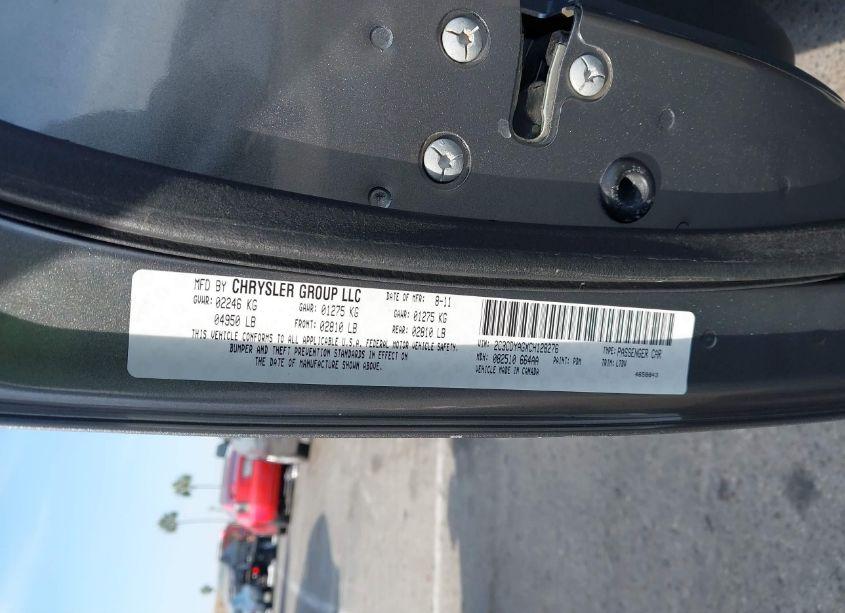 Photo 9 of 2012 Dodge Challenger SXT (VIN 2C3CDYAGXCH128276)