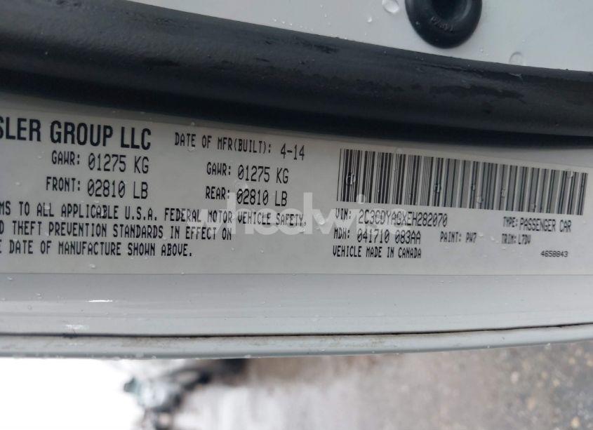 Photo 9 of 2014 Dodge Challenger SXT (VIN 2C3CDYAGXEH282070)