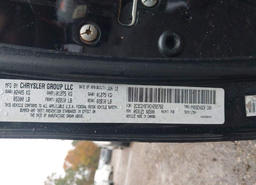 Photo 9 of 2012 Dodge Challenger R/T (VIN 2C3CDYBT0CH292762)