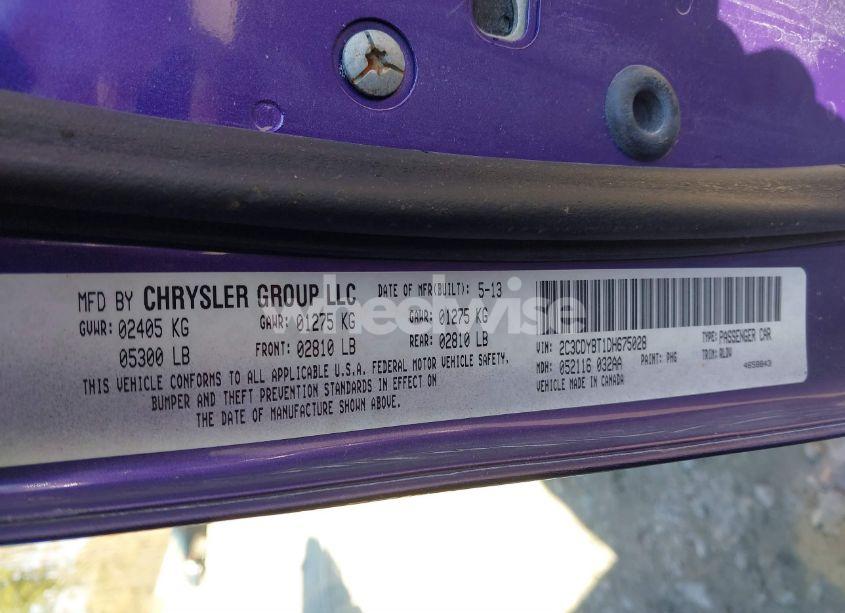 Photo 9 of 2013 Dodge Challenger R/T CLASSIC (VIN 2C3CDYBT1DH675028)