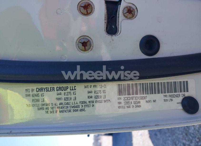 Photo 9 of 2012 Dodge Challenger R/T (VIN 2C3CDYBT3CH168307)