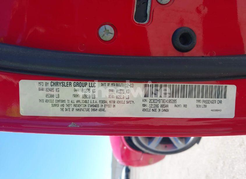 Photo 9 of 2014 Dodge Challenger R/T (VIN 2C3CDYBT8EH185395)