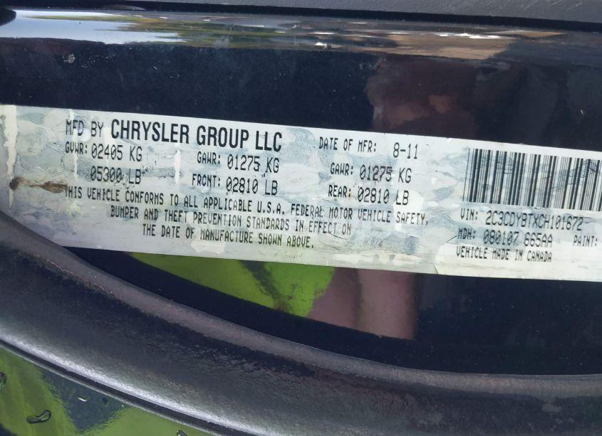 Photo 9 of 2012 Dodge Challenger R/T (VIN 2C3CDYBTXCH101672)