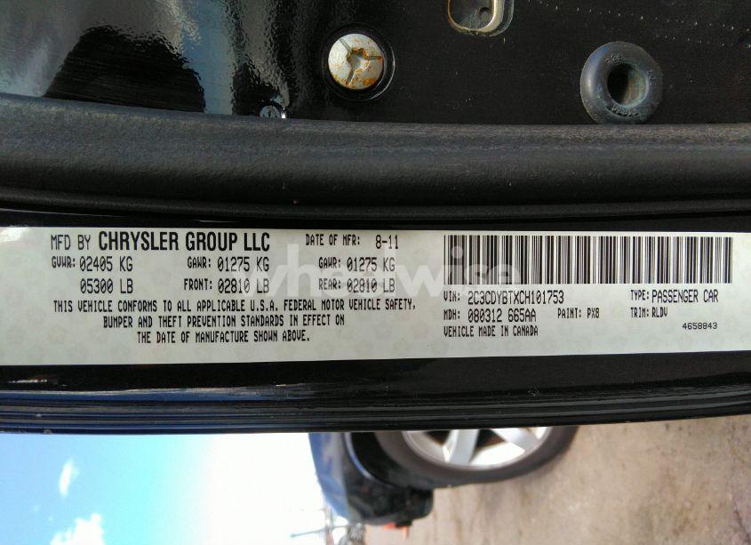 Photo 9 of 2012 Dodge Challenger R/T (VIN 2C3CDYBTXCH101753)