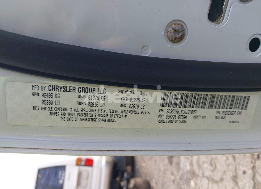 Photo 9 of 2012 Dodge Challenger (VIN 2C3CDYBTXCH127897)