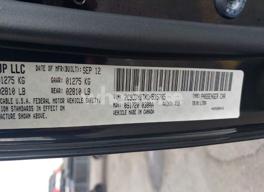Photo 9 of 2013 Dodge Challenger R/T (VIN 2C3CDYBTXDH535785)