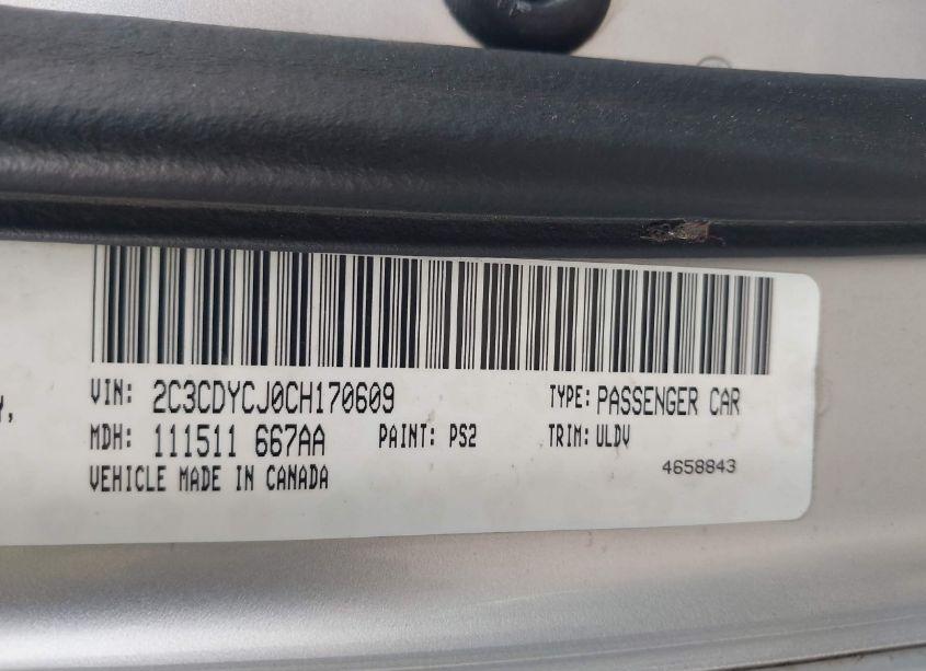 Photo 9 of 2012 Dodge Challenger SRT8 392 (VIN 2C3CDYCJ0CH170609)