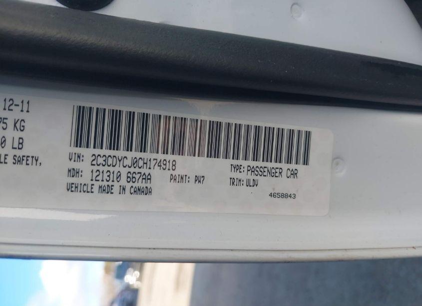 Photo 9 of 2012 Dodge Challenger SRT8 392 (VIN 2C3CDYCJ0CH174918)