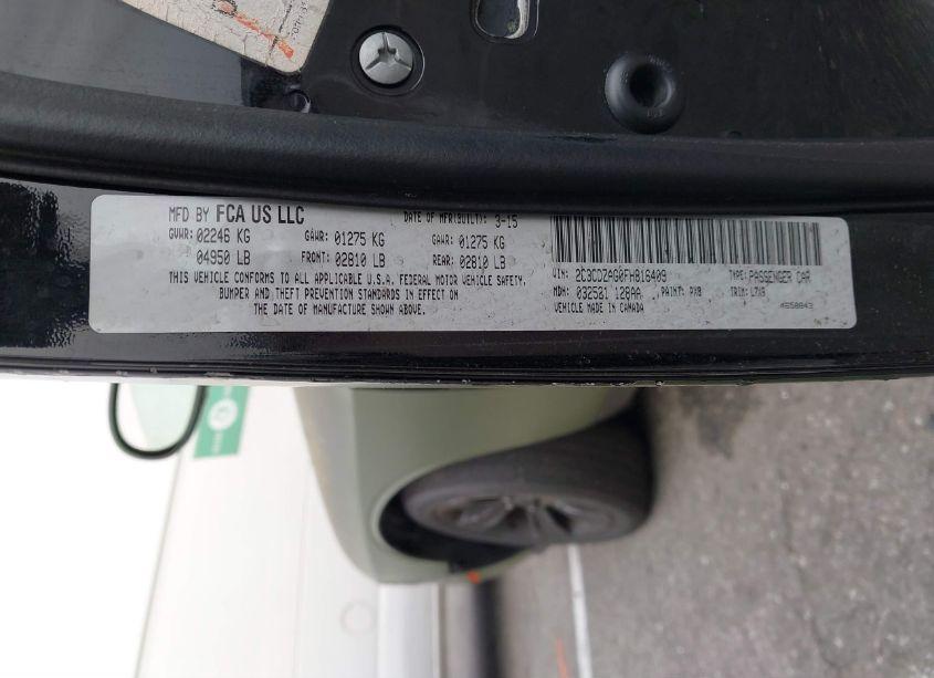 Photo 9 of 2015 Dodge Challenger SXT (VIN 2C3CDZAG0FH816409)