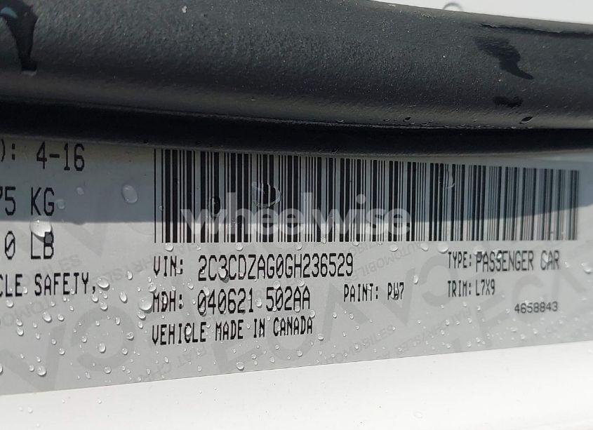 Photo 9 of 2016 Dodge Challenger SXT (VIN 2C3CDZAG0GH236529)