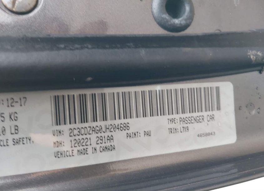 Photo 9 of 2018 Dodge Challenger SXT (VIN 2C3CDZAG0JH204686)