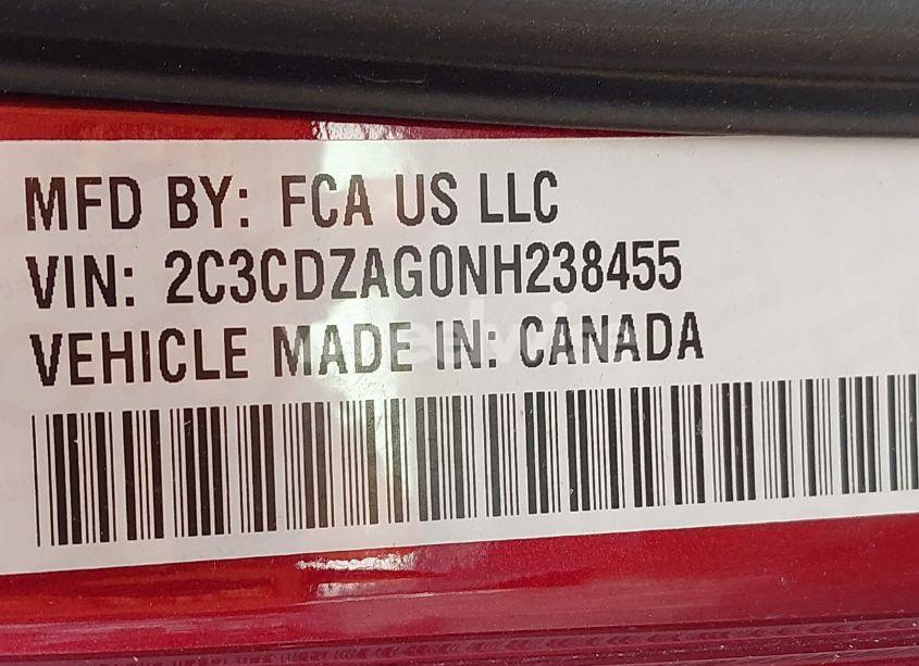 Photo 9 of 2022 Dodge Challenger SXT (VIN 2C3CDZAG0NH238455)