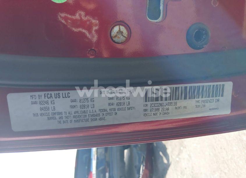 Photo 9 of 2018 Dodge Challenger SXT (VIN 2C3CDZAG1JH339188)