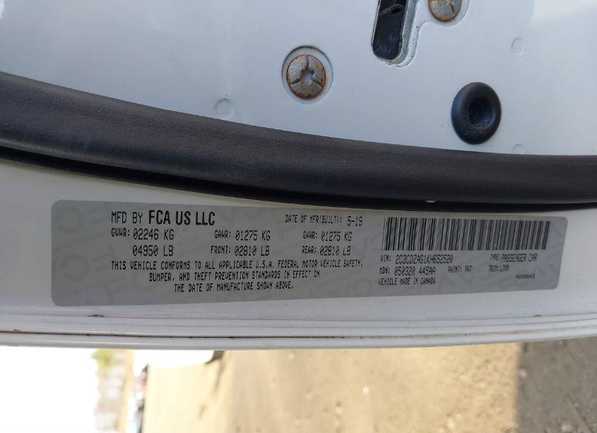 Photo 9 of 2019 Dodge Challenger SXT (VIN 2C3CDZAG1KH652520)