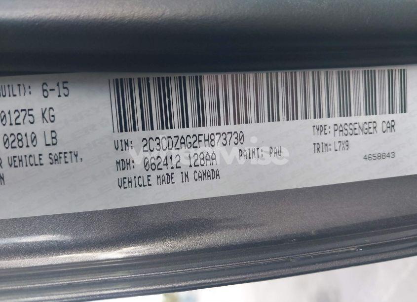 Photo 9 of 2015 Dodge Challenger SXT OR R/T (VIN 2C3CDZAG2FH873730)