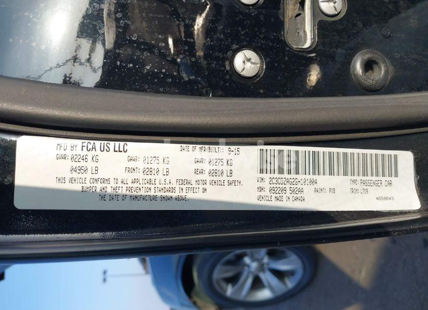 Photo 9 of 2016 Dodge Challenger SXT (VIN 2C3CDZAG2GH101004)