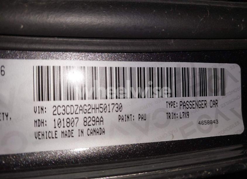 Photo 9 of 2017 Dodge Challenger SXT (VIN 2C3CDZAG2HH501730)