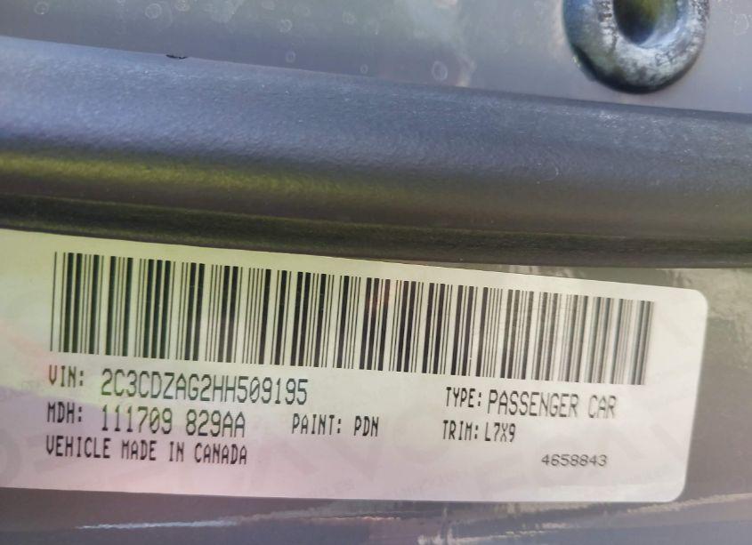 Photo 9 of 2017 Dodge Challenger SXT (VIN 2C3CDZAG2HH509195)