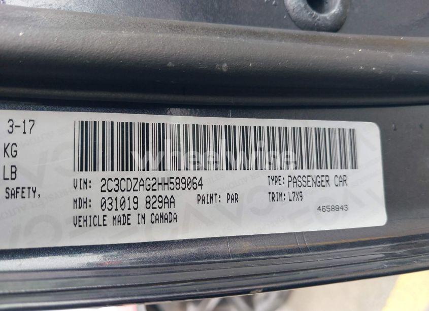 Photo 9 of 2017 Dodge Challenger SXT (VIN 2C3CDZAG2HH589064)