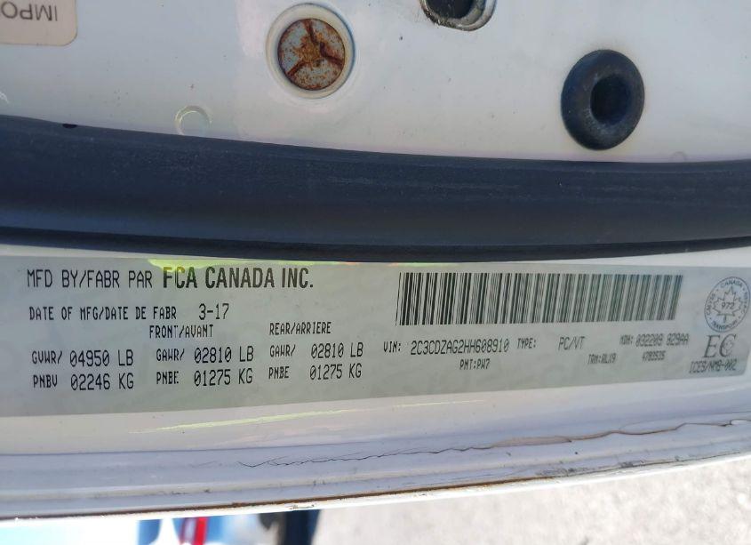 Photo 9 of 2017 Dodge Challenger SXT (VIN 2C3CDZAG2HH608910)