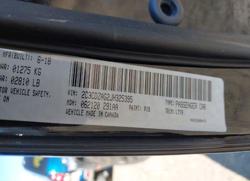 Photo 9 of 2018 Dodge Challenger SXT (VIN 2C3CDZAG2JH325395)