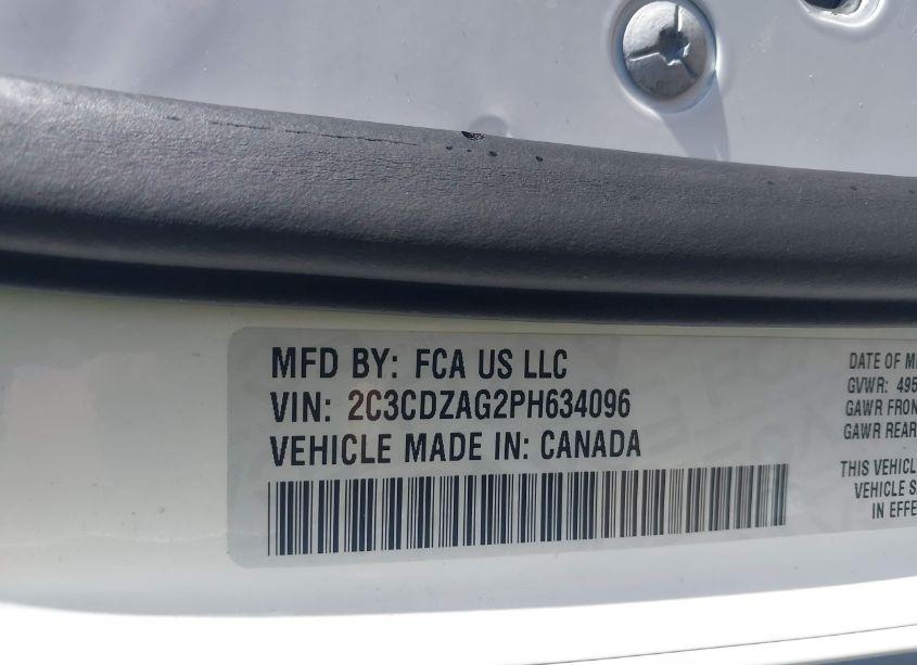 Photo 9 of 2023 Dodge Challenger SXT (VIN 2C3CDZAG2PH634096)