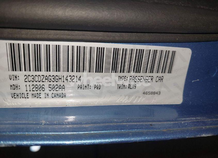 Photo 9 of 2016 Dodge Challenger SXT PLUS (VIN 2C3CDZAG3GH143214)