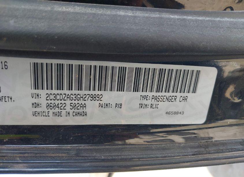 Photo 9 of 2016 Dodge Challenger SXT PLUS (VIN 2C3CDZAG3GH279892)