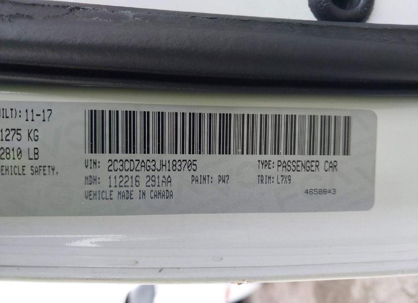 Photo 9 of 2018 Dodge Challenger SXT (VIN 2C3CDZAG3JH183705)