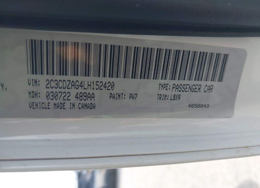 Photo 10 of 2020 Dodge Challenger SXT (VIN 2C3CDZAG4LH152420)