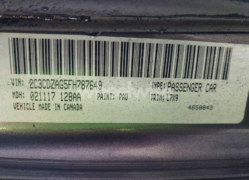 Photo 9 of 2015 Dodge Challenger SXT (VIN 2C3CDZAG5FH787649)