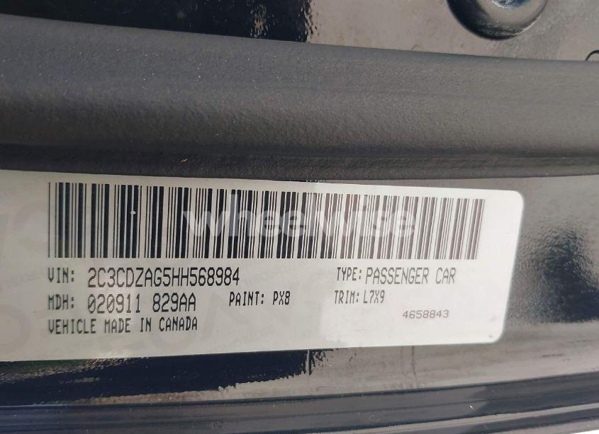 Photo 9 of 2017 Dodge Challenger SXT (VIN 2C3CDZAG5HH568984)