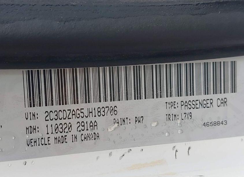 Photo 9 of 2018 Dodge Challenger SXT (VIN 2C3CDZAG5JH183706)