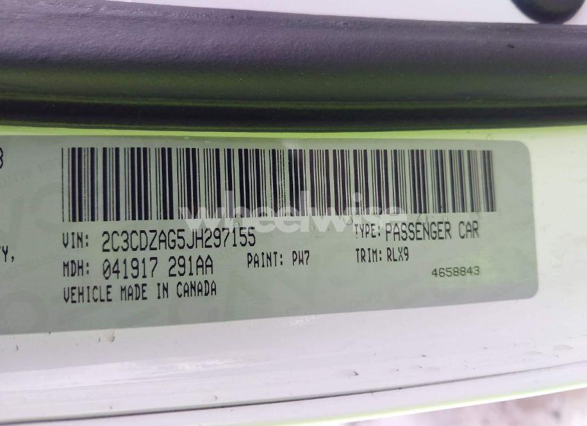 Photo 9 of 2018 Dodge Challenger SXT PLUS (VIN 2C3CDZAG5JH297155)