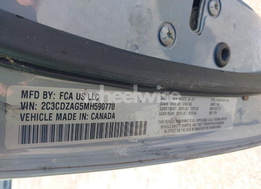 Photo 9 of 2021 Dodge Challenger SXT (VIN 2C3CDZAG5MH590770)