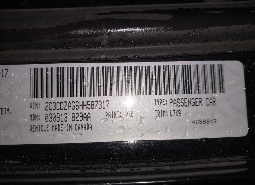 Photo 9 of 2017 Dodge Challenger SXT (VIN 2C3CDZAG6HH587317)