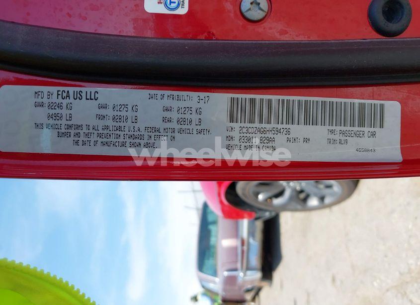 Photo 9 of 2017 Dodge Challenger SXT PLUS (VIN 2C3CDZAG6HH594736)