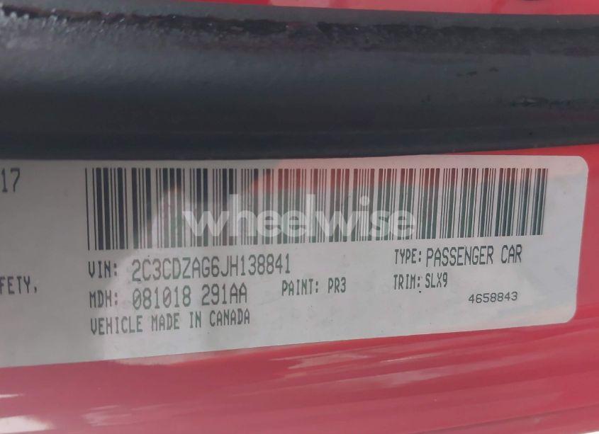 Photo 9 of 2018 Dodge Challenger SXT PLUS (VIN 2C3CDZAG6JH138841)