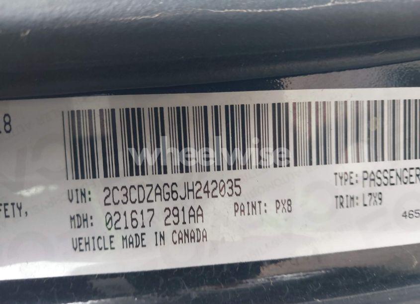 Photo 9 of 2018 Dodge Challenger SXT (VIN 2C3CDZAG6JH242035)