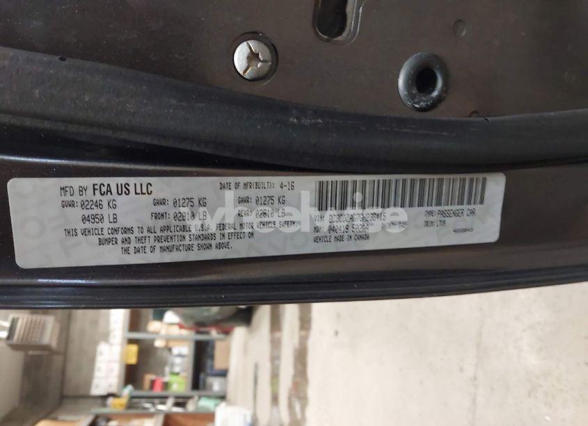 Photo 9 of 2016 Dodge Challenger SXT (VIN 2C3CDZAG7GH236415)