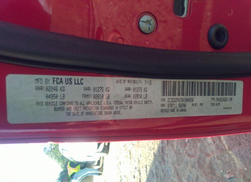 Photo 8 of 2016 Dodge Challenger SXT PLUS (VIN 2C3CDZAG7GH300856)