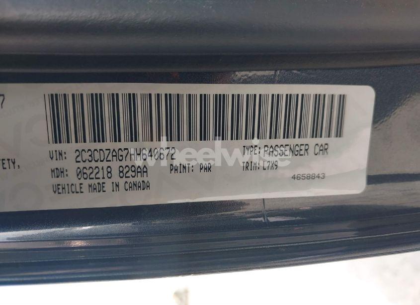 Photo 9 of 2017 Dodge Challenger SXT (VIN 2C3CDZAG7HH640672)