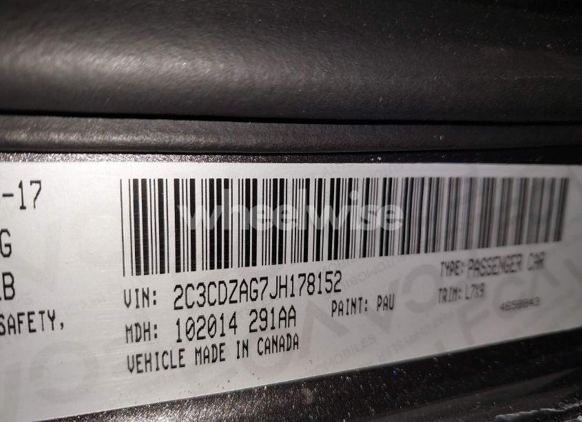 Photo 9 of 2018 Dodge Challenger SXT (VIN 2C3CDZAG7JH178152)